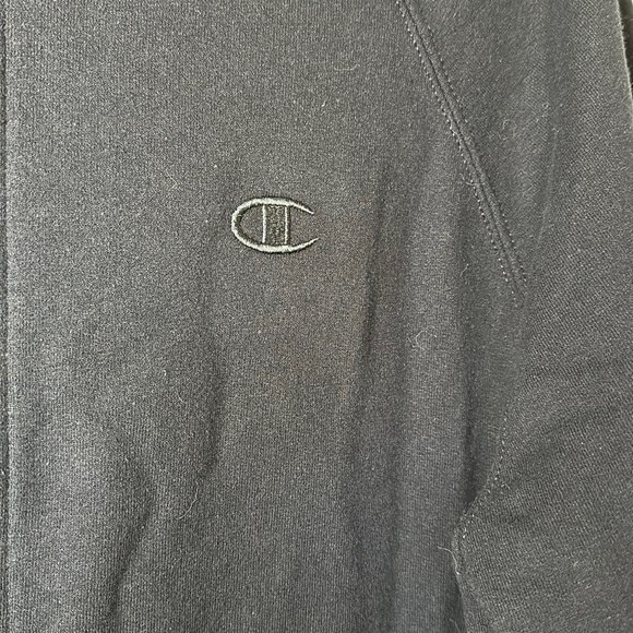 SOLD champion authentic black zip up sweatshirt size medium - Picture 5 of 8